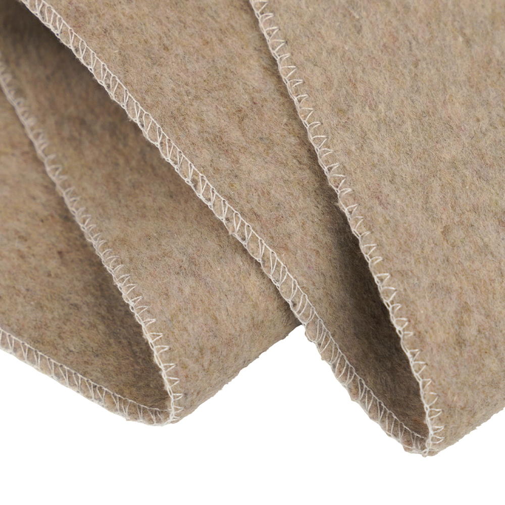 양모50%, 폴리에스터40%, 기타섬유10%, 720G/M, 된장색깔, 두꺼운 양면양모원단, ML-0124-4382-1