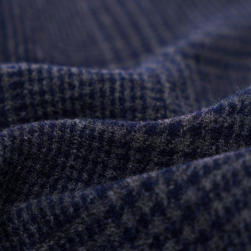 울 55%, Othe 45%,r 645G/M, 네이비 블루, 양면 벨벳 원단, ML-3010305-1