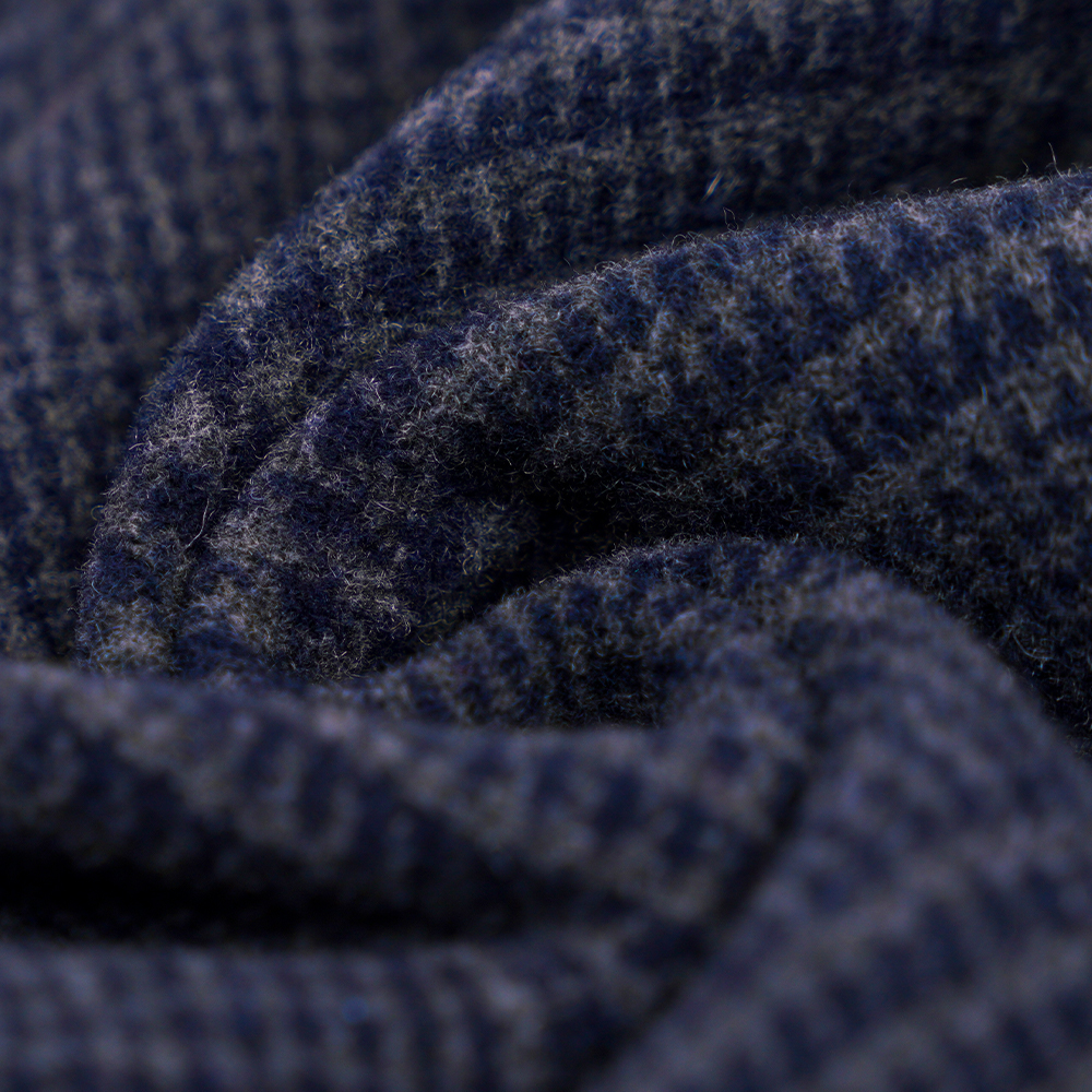 울 55%, Othe 45%,r 645G/M, 네이비 블루, 양면 벨벳 원단, ML-3010305-1